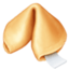 FORTUNE COOKIE emoji in Facebook's design style - Unicode 1F960