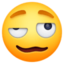 FACE WITH UNEVEN EYES AND WAVY MOUTH emoji in Facebook's design style - Unicode 1F974