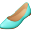 FLAT SHOE emoji in Facebook's design style - Unicode 1F97F