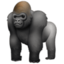 GORILLA emoji in Facebook's design style - Unicode 1F98D