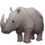 RHINOCEROS emoji in Facebook's design style - Unicode 1F98F