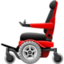 MOTORIZED WHEELCHAIR emoji in Facebook's design style - Unicode 1F9BC