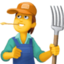 FARMER emoji in Facebook's design style - Unicode 1F9D1-200D-1F33E