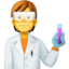 SCIENTIST emoji in Facebook's design style - Unicode 1F9D1-200D-1F52C