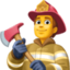 FIREFIGHTER emoji in Facebook's design style - Unicode 1F9D1-200D-1F692