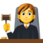 JUDGE emoji in Facebook's design style - Unicode 1F9D1-200D-2696-FE0F