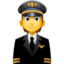 PILOT emoji in Facebook's design style - Unicode 1F9D1-200D-2708-FE0F