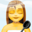 WOMAN IN STEAMY ROOM emoji in Facebook's design style - Unicode 1F9D6-200D-2640-FE0F