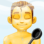 MAN IN STEAMY ROOM emoji in Facebook's design style - Unicode 1F9D6-200D-2642-FE0F