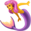 MERMAID emoji in Facebook's design style - Unicode 1F9DC-200D-2640-FE0F