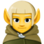 MAN ELF emoji in Facebook's design style - Unicode 1F9DD-200D-2642-FE0F