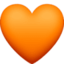 ORANGE HEART emoji in Facebook's design style - Unicode 1F9E1