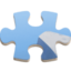 JIGSAW PUZZLE PIECE emoji in Facebook's design style - Unicode 1F9E9