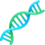 DNA DOUBLE HELIX emoji in Facebook's design style - Unicode 1F9EC