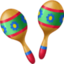 MARACAS emoji in Facebook's design style - Unicode 1FA87