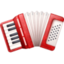 ACCORDION emoji in Facebook's design style - Unicode 1FA97