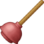 PLUNGER emoji in Facebook's design style - Unicode 1FAA0