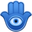 HAMSA emoji in Facebook's design style - Unicode 1FAAC