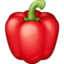 BELL PEPPER emoji in Facebook's design style - Unicode 1FAD1