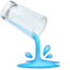 POURING LIQUID emoji in Facebook's design style - Unicode 1FAD7