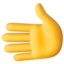 LEFTWARDS HAND emoji in Facebook's design style - Unicode 1FAF2