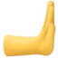 RIGHTWARDS PUSHING HAND emoji in Facebook's design style - Unicode 1FAF8