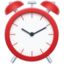 ALARM CLOCK emoji in Facebook's design style - Unicode 23F0