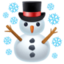 SNOWMAN emoji in Facebook's design style - Unicode 2603-FE0F