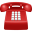 BLACK TELEPHONE emoji in Facebook's design style - Unicode 260E-FE0F