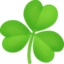 SHAMROCK emoji in Facebook's design style - Unicode 2618-FE0F