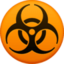 BIOHAZARD emoji in Facebook's design style - Unicode 2623-FE0F