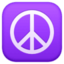 PEACE SYMBOL emoji in Facebook's design style - Unicode 262E-FE0F