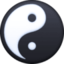 YIN YANG emoji in Facebook's design style - Unicode 262F-FE0F