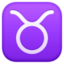 TAURUS emoji in Facebook's design style - Unicode 2649