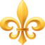 FLEUR-DE-LIS emoji in Facebook's design style - Unicode 269C-FE0F