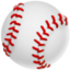 BASEBALL emoji in Facebook's design style - Unicode 26BE