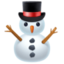 SNOWMAN WITHOUT SNOW emoji in Facebook's design style - Unicode 26C4