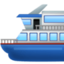 FERRY emoji in Facebook's design style - Unicode 26F4-FE0F