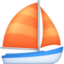 SAILBOAT emoji in Facebook's design style - Unicode 26F5