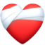 MENDING HEART emoji in Facebook's design style - Unicode 2764-FE0F-200D-1FA79