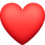 heart emoji in Facebook's design style - Unicode 2764-FE0F