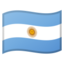 Argentina Flag emoji in Google's design style - Unicode 1F1E6-1F1F7