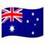 Australia Flag emoji in Google's design style - Unicode 1F1E6-1F1FA