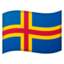 Åland Islands Flag emoji in Google's design style - Unicode 1F1E6-1F1FD