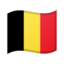 Belgium Flag emoji in Google's design style - Unicode 1F1E7-1F1EA