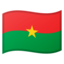 Burkina Faso Flag emoji in Google's design style - Unicode 1F1E7-1F1EB