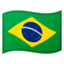 Brazil Flag emoji in Google's design style - Unicode 1F1E7-1F1F7