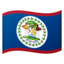 Belize Flag emoji in Google's design style - Unicode 1F1E7-1F1FF