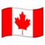 Canada Flag emoji in Google's design style - Unicode 1F1E8-1F1E6