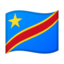 Congo - Kinshasa Flag emoji in Google's design style - Unicode 1F1E8-1F1E9